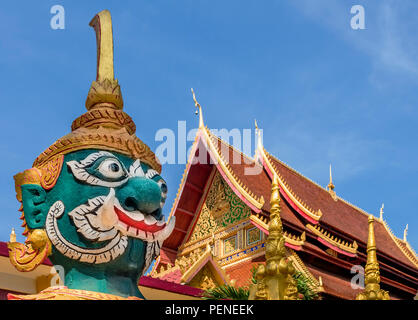 Giant guardian Statue von Wat Mixai Tempel in Vientiane, Laos Stockfoto