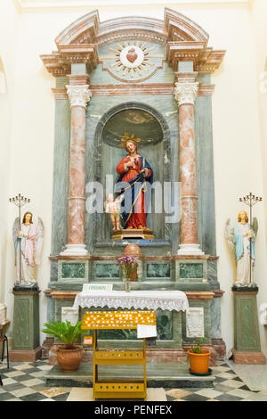 Italien Sizilien antike Netum Noto Antica Mount Alveria wieder aufgebaut nach 1693 Erdbeben barocke Fassade der Kathedrale Duomo gebaut 1776 San Nicolo Stockfoto