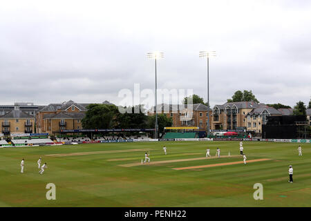 Allgemeine Ansicht von Spielen unter Flutlicht in Essex CCC CCC, Specsavers vs Middlesex County Championship Division 1 Cricket am Cloudfm County Stockfoto