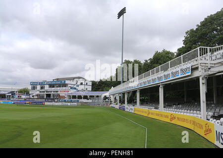 Allgemeine Ansicht von der Tom Pearce stand vor der Essex Adler vs Glamorgan, NatWest T20 Blast Cricket am Cloudfm County Ground am 16. Juli Stockfoto