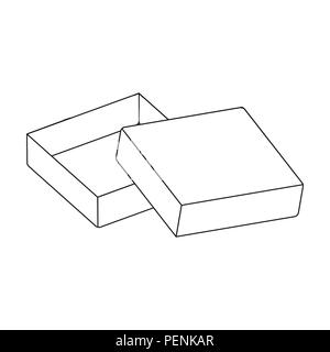 Boxing, Umhüllung, Fall und andere Symbol in der gliederungsansicht Stil. Kasten, Behälter, Paket Symbole in Sammlung Stock Vektor