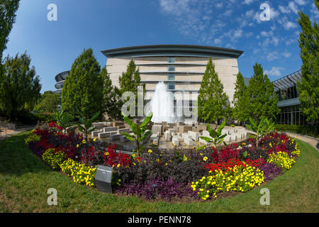 Die sutphin Brunnen, Indianapolis Museum of Art, Indianapolis, Indiana, USA, Nordamerika Stockfoto