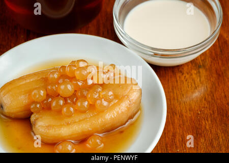Gesüßt Bananen Dessert Stockfoto