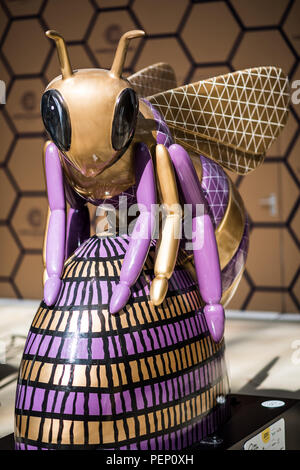 Bee in der Stadt. Manchester. Vereinigtes Königreich. Stockfoto