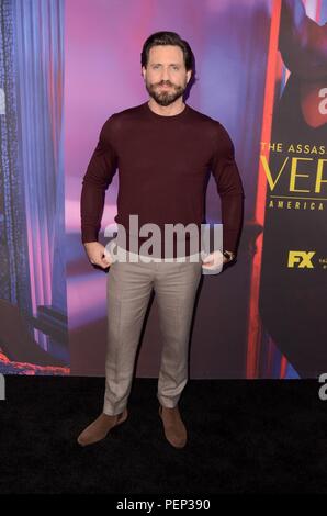 Los Angeles, CA, USA. 15 Aug, 2018. Edgar Ramirez in der Ankunftshalle für Foto Anruf für FX der Ermordung von Gianni Versace: AMERICAN CRIME STORY, Los Angeles County Museum of Art, Los Angeles, CA 15 August, 2018. Credit: Priscilla Grant/Everett Collection/Alamy leben Nachrichten Stockfoto