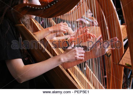 Drogheda, Irland. 16. August 2018. Fleadh Cheoil in Drogheda, Irland Quelle: Clearpix/Alamy leben Nachrichten Stockfoto