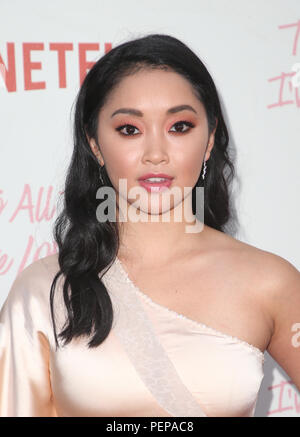 Culver City, USA. 16 Aug, 2018. Lana Condor, betreut von Netflix', um allen jungen Ich habe vor "Los Angeles Special Screening am Arclight Kinos Culver City am 16. August 2018 in Culver City, Kalifornien Quelle: Faye Sadou/Medien Punch/Alamy Leben Nachrichten geliebt Stockfoto