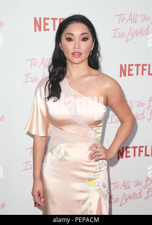 Culver City, USA. 16 Aug, 2018. Lana Condor, betreut von Netflix', um allen jungen Ich habe vor "Los Angeles Special Screening am Arclight Kinos Culver City am 16. August 2018 in Culver City, Kalifornien Quelle: Faye Sadou/Medien Punch/Alamy Leben Nachrichten geliebt Stockfoto