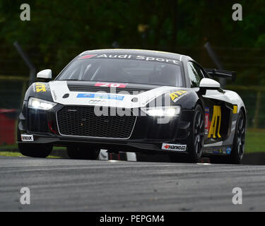 Maximilian Paul, Audi R8 LMS GT4, Audi Sport Seyffarth R8 LMS Cup, DTM-Rennen treffen, Deutsche Tourenwagen Masters, Grand Prix Circuit, Brands Hatch, Stockfoto