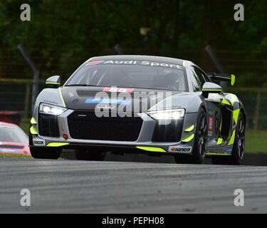 Bartosz Paziewski, Audi R8 LMS GT4, Audi Sport Seyffarth R8 LMS Cup, DTM-Rennen treffen, Deutsche Tourenwagen Masters, Grand Prix Circuit, Brands Hatch, Stockfoto