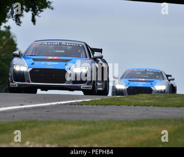 Szczesniak Jedrzej, Audi R8 LMS GT4, Audi Sport Seyffarth R8 LMS Cup, DTM-Rennen treffen, Deutsche Tourenwagen Masters, Grand Prix Circuit, Brands Hatch Stockfoto