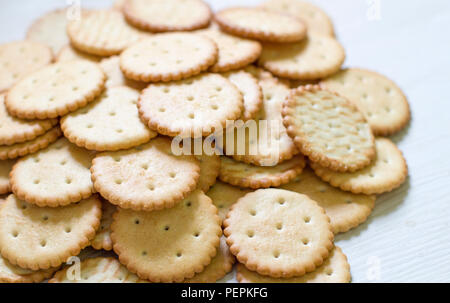 Cookie Muster. kulinarischen Hintergrund, frisches Gebäck, Süßwaren Stockfoto