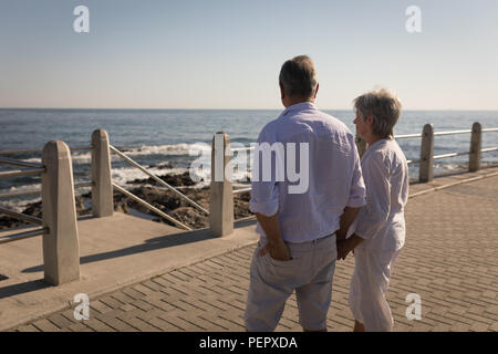 Senior Paar in der Nähe von Meer Stockfoto