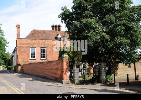 Der Lombard Haus, Hertford, Hertfordshire, war einst die Heimat von Sir Henry Chauncy, Autor der historischen Antiquitäten von Hertfordshire Stockfoto