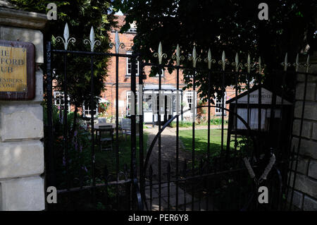 Der Lombard Haus, Hertford, Hertfordshire, war einst die Heimat von Sir Henry Chauncy, Autor der historischen Antiquitäten von Hertfordshire Stockfoto