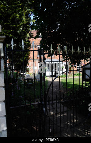 Der Lombard Haus, Hertford, Hertfordshire, war einst die Heimat von Sir Henry Chauncy, Autor der historischen Antiquitäten von Hertfordshire Stockfoto