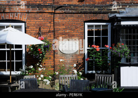 Der Lombard Haus, Hertford, Hertfordshire, war einst die Heimat von Sir Henry Chauncy, Autor der historischen Antiquitäten von Hertfordshire Stockfoto