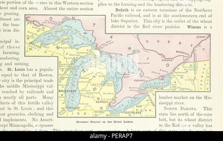 Historisches Archiv Bild ab Seite 157 der 'Advanced Geographie" Stockfoto