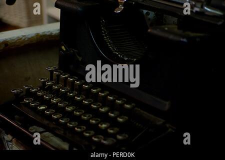 Seite des alten Schreibmaschine Stockfoto