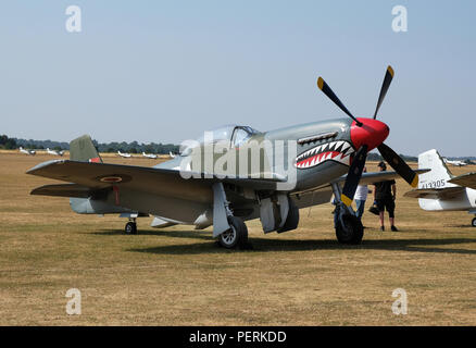 North American Mustang P 51 D. Amerikanische zweiten Weltkrieg und Koreakrieg Kämpfer. Stockfoto