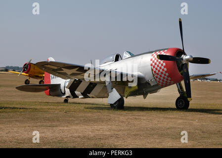 Die Republik P-47 Thunderbolt war ein Zweiten Weltkrieg Kampfflugzeuge der USA zwischen 1941 und 1945 produziert. Als "Kanne" bekannt. Stockfoto