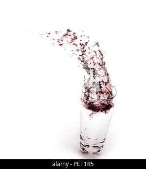 Wein im Glas Stockfoto