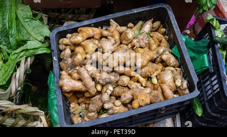 Ingwer auf dem Markt Stockfoto