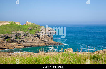 Kantabrien, küstenlandschaft zwischen Santander und Maruca, Teil einer Variante des Camino de Santiago Stockfoto