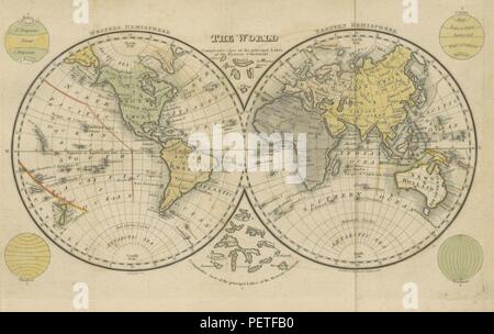 Historisches Archiv Bild von Seite 17 der" Die Boston School Atlas. Mit elementarem Geographie und Astronomie, usw. (Vierte Edition.) [Maps, mit erklärenden Text.]' Stockfoto