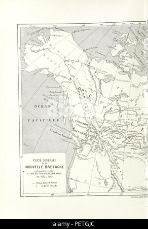 Historisches Archiv Bild von Seite 28 der "Voyage de l'Atlantique au Pacifique à Travers le Canada... Traduit de l'Anglais [berechtigt, "die Nord-West-Passage durch Land"]... par J. Belinde Launay, et Contenant 22 Vignetten sur Bo 8802. Stockfoto