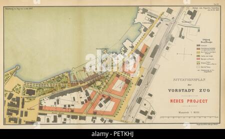 Historisches Archiv Bild von Seite 77 von 'Die Katastrophe von Zug, 5. Juli, 1887. Gutachten der Experton ... A. Heim, ... R.Moser,... A. Bürkli-Ziegler. Geschichtliche Notizen von A. Wickart... Auszug aus dem Protokoll über die 5710. Stockfoto