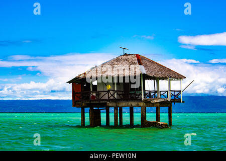 Philippinen, Insel Negros - Feb 05, 2018: Manjuyod weiße Sandbank Stockfoto