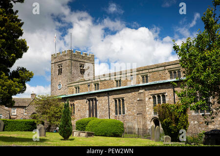 UK, Cumbria, Dentdale, Dent, C 12 St Andrew's Pfarrkirche Stockfoto