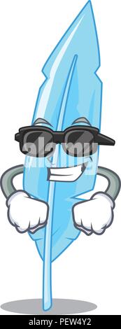 Super coole cartoon Feder zum Schreiben Stock Vektor