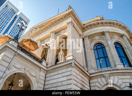 In der Nähe der Alten Oper in Frankfurt am Main, Deutschland. Stockfoto