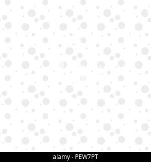 Abstrakte geometrische Polka Dot nahtlos. Schwarzer kreis Muster auf weißem Stock Vektor