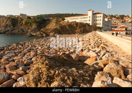 L'Observatoire océanologique, eine maritime Forschungseinrichtung der Pariser Sorbonne in Collioure, Frankreich Stockfoto