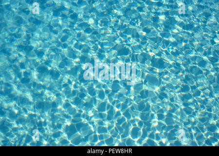 Schwimmbad Wasser Oberfläche Zusammenfassung Hintergrund Stockfoto