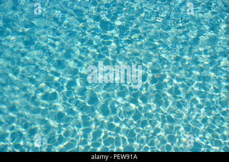 Schwimmbad Wasser Oberfläche Zusammenfassung Hintergrund Stockfoto