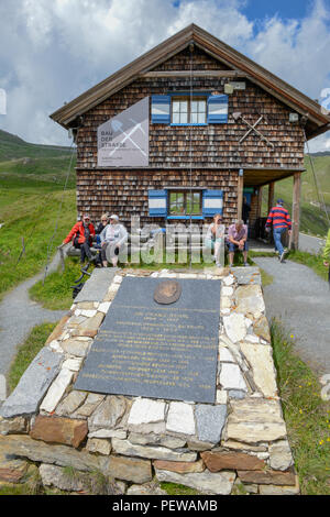 Großglockner Hochalpenstraße, Österreich - 2. Juli 2018: Das Museum der Großglockner Hochalpenstraße auf Österreich Stockfoto