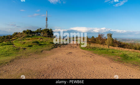 Blick von der Wrekin, in der Nähe von Telford, Shropshire, England, Großbritannien Stockfoto