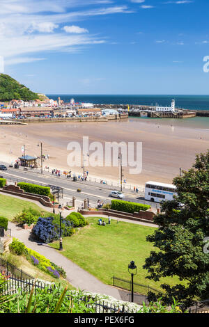 Scarborough South Bay und die Küste scarborough Scarborough Beach England Scarborough North Yorkshire uk Gb england europa Stockfoto