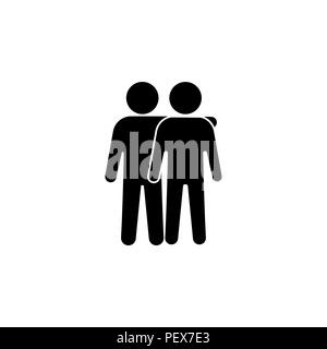 Symbol Freunde Vector Illustration. Freundschaft unterzeichnen. "Best Friend" Symbol Stock Vektor