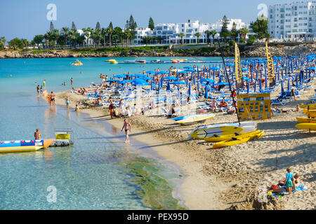 Fig Tree Bay Beach, Protarus, Zypern Stockfoto