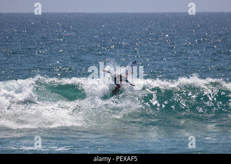 Kanoa Igarashi konkurrieren in der US Open des Surfens 2018 Stockfoto