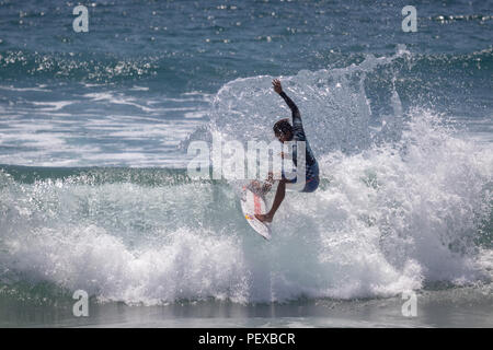 Kanoa Igarashi konkurrieren in der US Open des Surfens 2018 Stockfoto