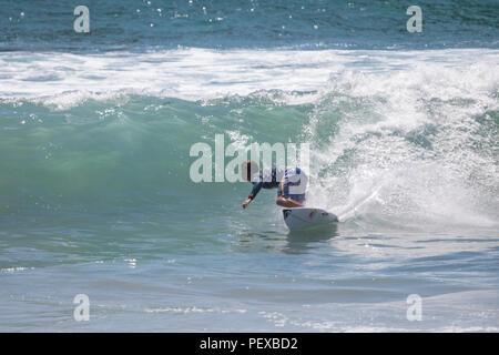 Kanoa Igarashi konkurrieren in der US Open des Surfens 2018 Stockfoto