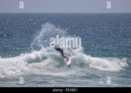 Kanoa Igarashi konkurrieren in der US Open des Surfens 2018 Stockfoto