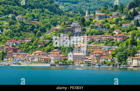 Argegno, idyllischen Dorf am Comer See, Lombardei, Italien. Stockfoto