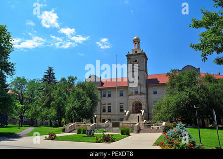 Colorado öffentlichen Universität Schule der Gruben Verwaltungsgebäude an einem sonnigen Tag Stockfoto